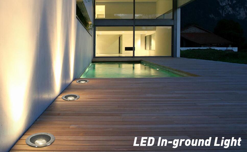 (image for) 8 Pack 3W Outdoor Landscape Lights 12V Warm White 300 Lumens Waterproof IP67